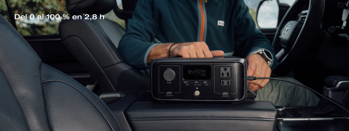 4 opciones de carga; carga segura de 0 a 100 % en 1 h