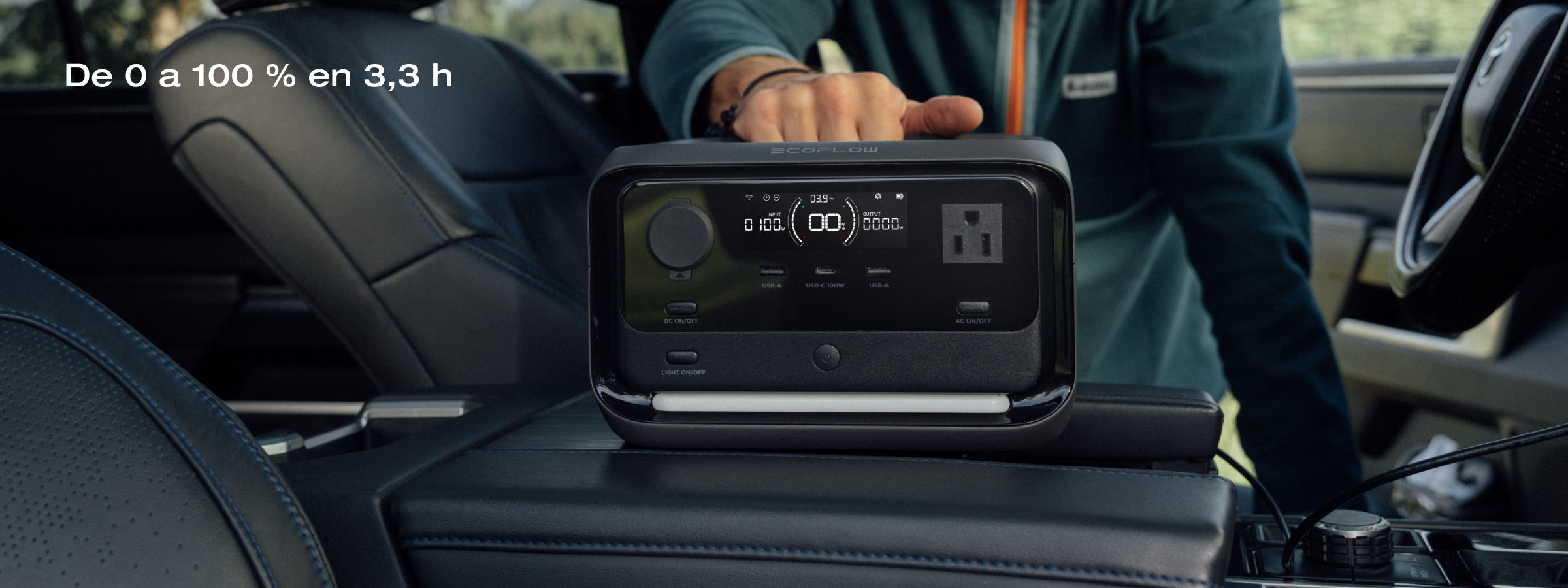 4 opciones de carga; carga segura de 0 a 100 % en 1 h