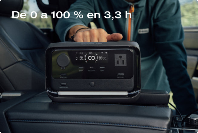 4 opciones de carga; carga segura de 0 a 100 % en 1 h