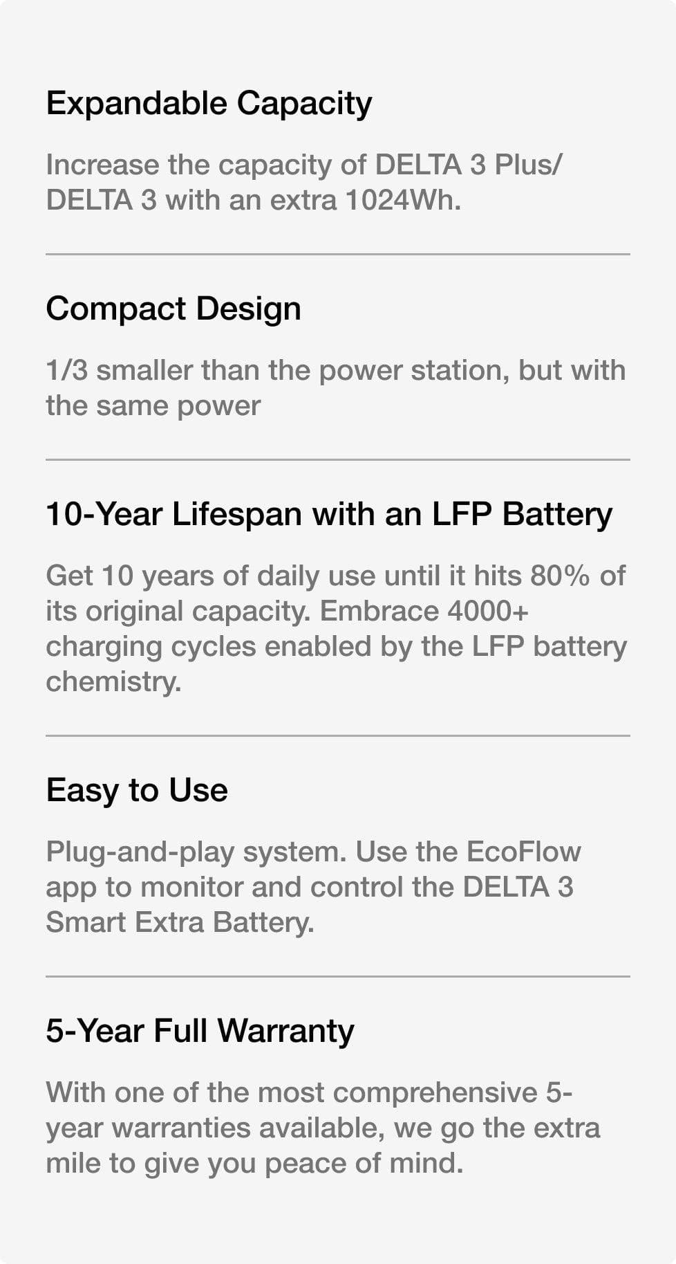 Batería adicional inteligente DELTA 3 de EcoFlow