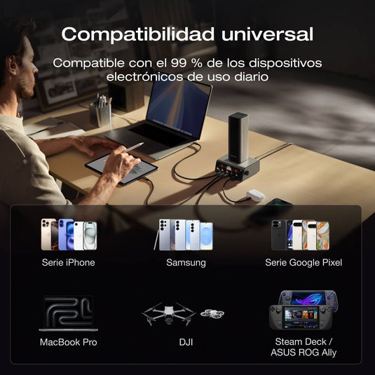 Banco de energía EcoFlow RAPID Pro (27 650 mAh, 300 W, cable integrado de 140 W) Power Bank EcoFlow ES