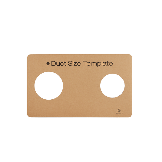 Plantilla de tamaño de conducto