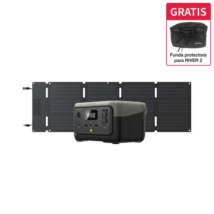 Generador Solar EcoFlow RIVER 2 (FV 45 W)