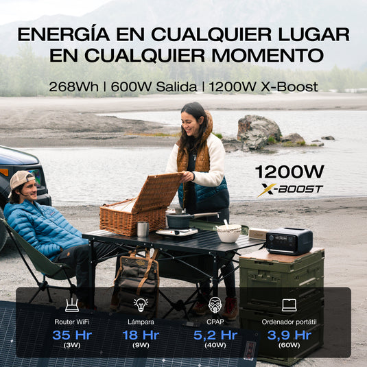 Estación de energía portátil EcoFlow RIVER 3 Plus 270