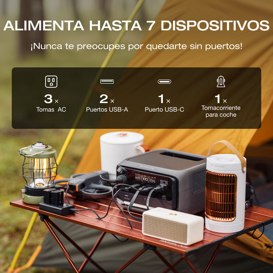 Estación de energía portátil EcoFlow RIVER 3 Plus 270