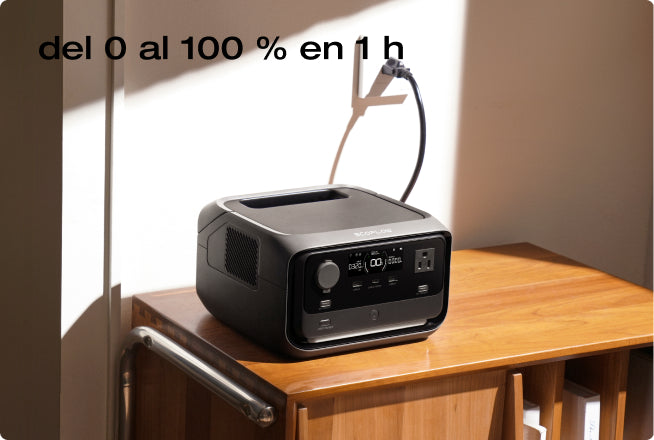 4 opciones de carga; carga segura de 0 a 100 % en 1 h