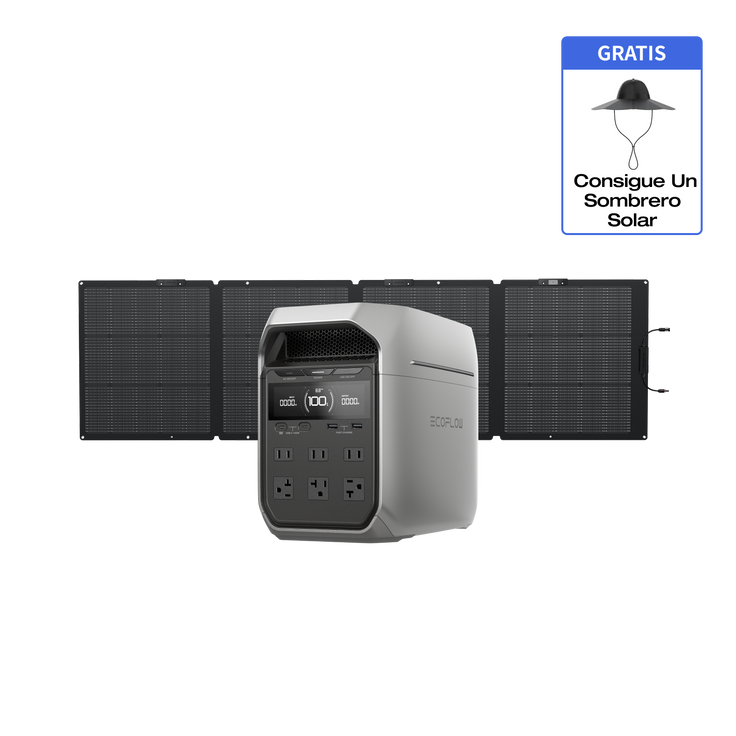 DELTA 3 Plus + Panel solar monofacial de 220W