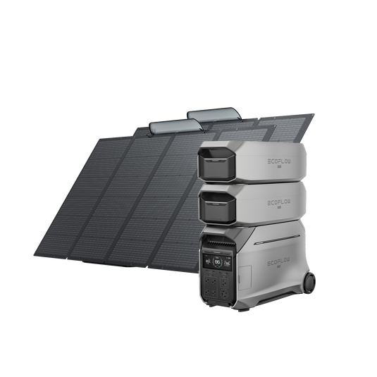 DELTA Pro 3+ 2 × Batería extra DELTA Pro 3 + Panel solar 400 W + Panel solar bifacial 160 W