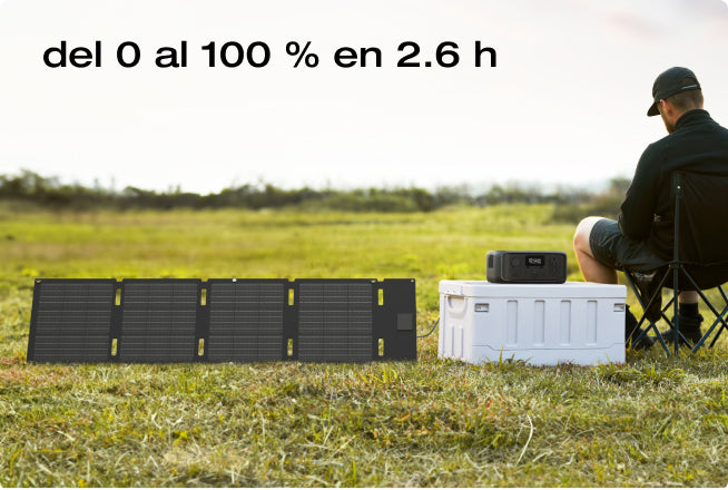 4 opciones de carga; carga segura del 0 al 100 % en 1 h