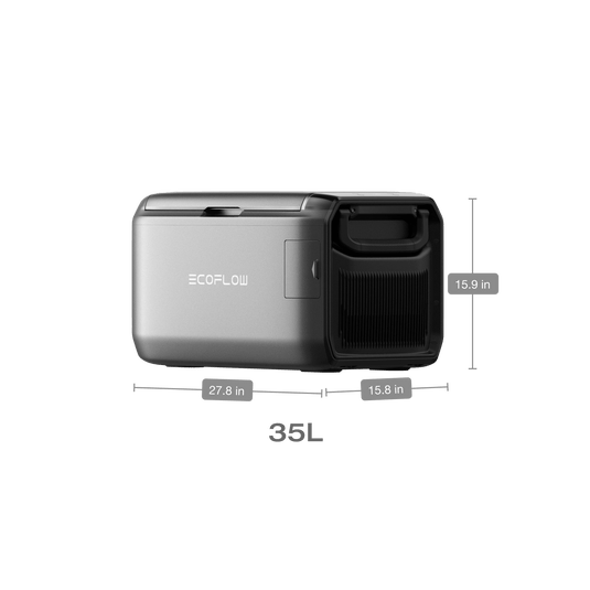 EcoFlow US GLACIER Classic 35L / Without Plug-in Battery EcoFlow GLACIER Classic Portable Fridge Freezer