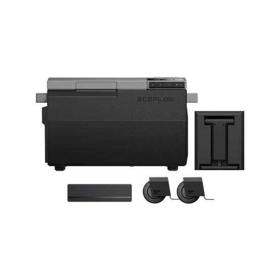 Frigorífico portátil EcoFlow GLACIER  EcoFlow Europe GLACIER + batería GLACIER Plug-in + Ruedas desmontables y palanca  